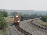 CWR train rolling through the "town" of King Hill